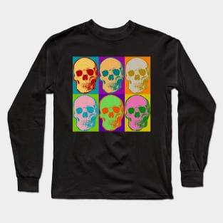 Skull Pop Art Love Skulls Long Sleeve T-Shirt